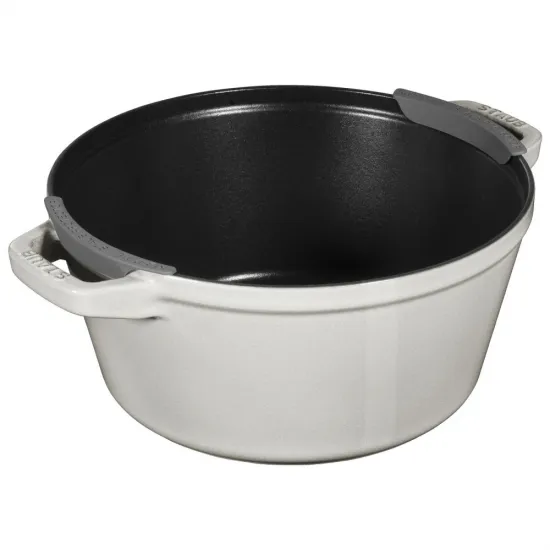 STAUB öntöttvas egymásba rakható készlet fehér 3 darabos STAUB öntöttvas egymásba rakható készlet fehér 3 darabos