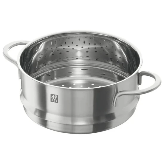 Staub öntöttvas edény | fekete | párolóval | mély 24 cm