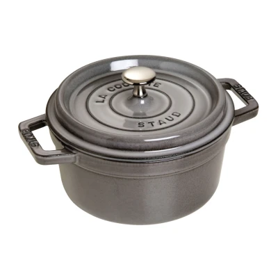 Staub La Cocotte | Cocotte öntöttvas főzőedény 20 cm | grafitszürke | kerek | öntöttvas