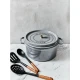 Staub La Cocotte | Cocotte öntöttvas főzőedény 28 cm | grafitszürke | kerek | öntöttvas