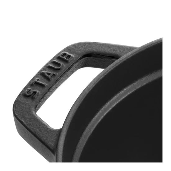 Staub La Cocotte | Cocotte öntöttvas főzőedény 33 cm | fekete | ovális | öntöttvas