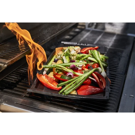 Staub Pans | Plancha 48 cm x 25 cm | öntöttvas | fekete | szögletes