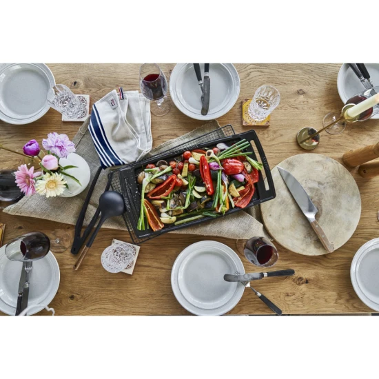 Staub Pans | Plancha 48 cm x 25 cm | öntöttvas | fekete | szögletes