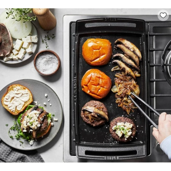 Staub Pans | Plancha 48 cm x 25 cm | öntöttvas | fekete | szögletes