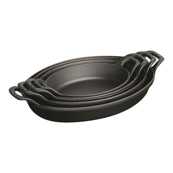 Staub Specialities | sütőtál 32 cm | öntöttvas | fekete
