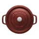 Staub La Cocotte | Cocotte öntöttvas főzőedény 24 cm | gránátvörös | kerek | öntöttvas