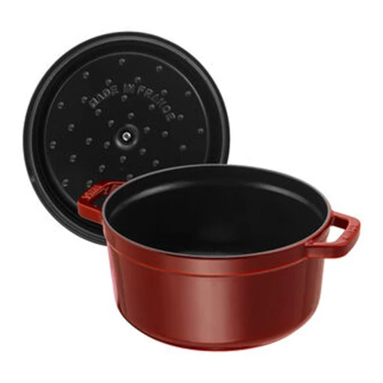 Staub La Cocotte | Cocotte öntöttvas főzőedény 28 cm | gránátvörös | öntöttvas