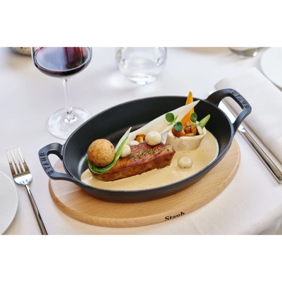 Staub Specialities | sütőtál 24 cm | öntöttvas | fekete