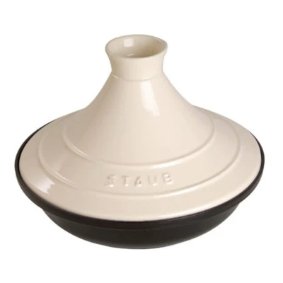 Staub Specialties | Tajine 20 cm | kerek | öntöttvas | krémszínű
