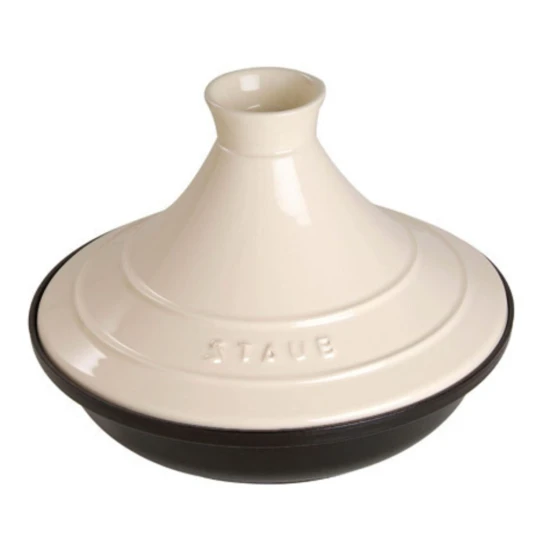 Staub Specialties | Tajine 20 cm | kerek | öntöttvas | krémszínű