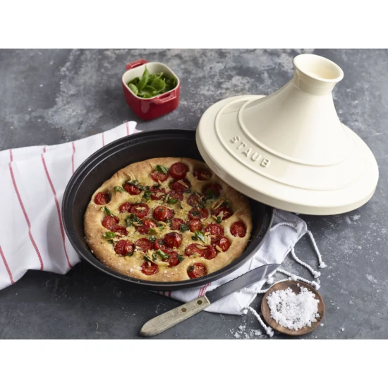 Staub Specialties | Tajine 20 cm | kerek | öntöttvas | krémszínű