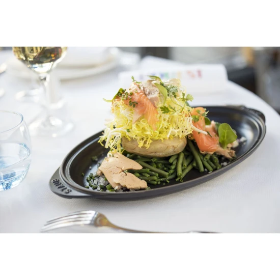 Staub Specialities | sütőtál tetővel 31 cm | öntöttvas | fekete