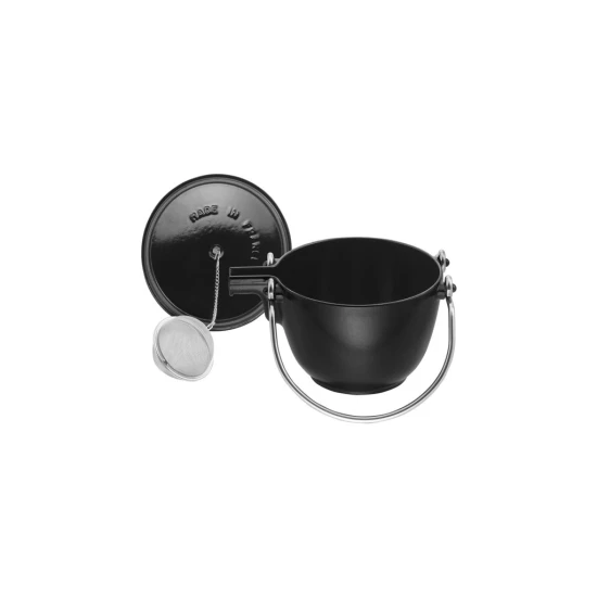 Staub Specialities | teáskanna 16 cm | kerek | fekete