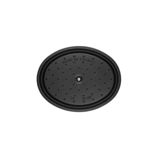 Staub La Cocotte | Cocotte öntöttvas főzőedény 15 cm | fekete | ovális | öntöttvas