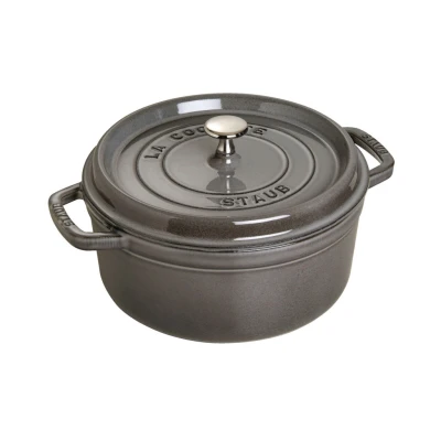 Staub La Cocotte | Cocotte öntöttvas főzőedény 18 cm | grafitszürke | kerek | öntöttvas