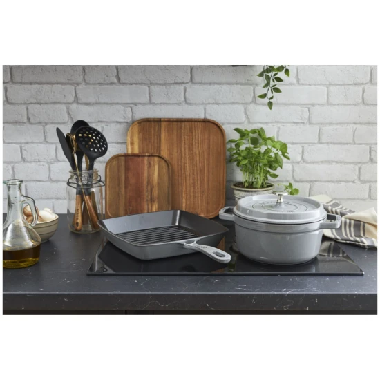 Staub La Cocotte | Cocotte öntöttvas főzőedény 18 cm | grafitszürke | kerek | öntöttvas