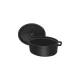 Staub La Cocotte | Cocotte öntöttvas főzőedény 41 cm | fekete | ovális | öntöttvas