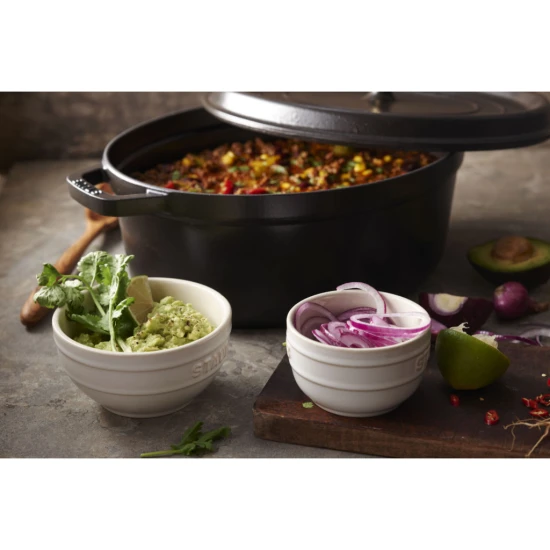 Staub La Cocotte | Cocotte öntöttvas főzőedény 41 cm | fekete | ovális | öntöttvas
