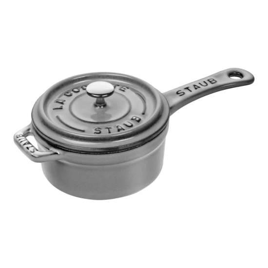 Staub Specialties | mártásos edény 10 cm | kerek | öntöttvas | grafitszürke