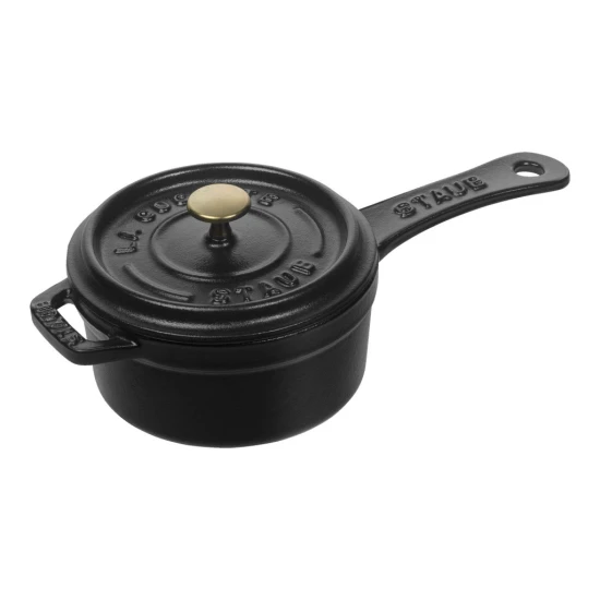 Staub Specialties | mártásos edény 10 cm | kerek | öntöttvas | fekete