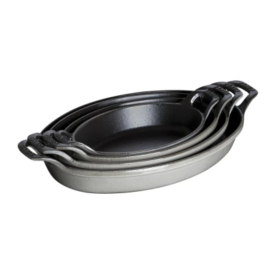 Staub Specialities | sütőtál 21 cm | öntöttvas | grafitszürke