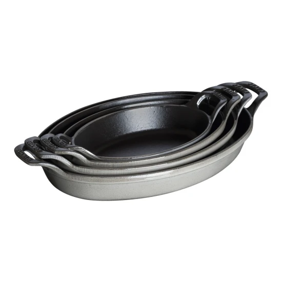 Staub Specialities | sütőtál 24 cm | öntöttvas | grafitszürke