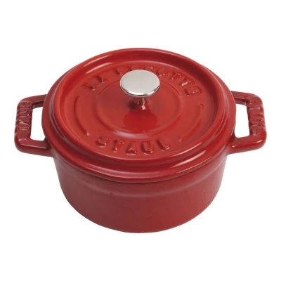 Staub La Cocotte | Mini Cocotte öntöttvas főzőedény 10 cm | cherry | kerek | öntöttvas