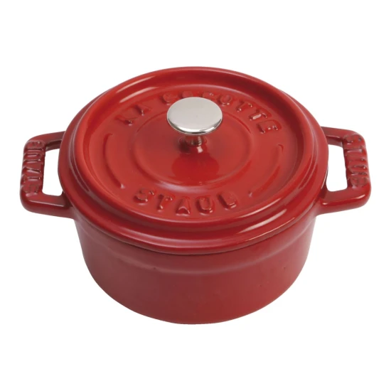 Staub La Cocotte | Mini Cocotte öntöttvas főzőedény 10 cm | cherry | kerek | öntöttvas