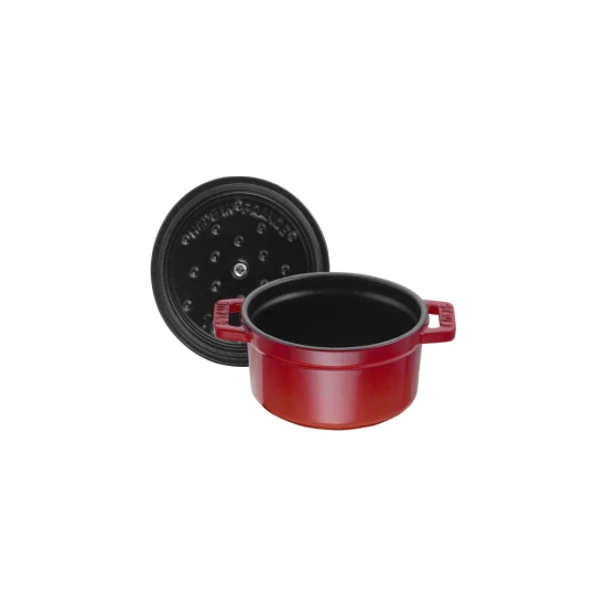 Staub La Cocotte | Mini Cocotte öntöttvas főzőedény 10 cm | cherry | kerek | öntöttvas
