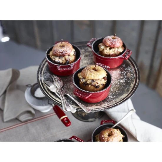 Staub La Cocotte | Mini Cocotte öntöttvas főzőedény 10 cm | cherry | kerek | öntöttvas