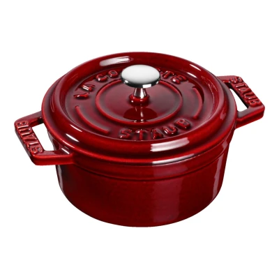 Staub La Cocotte | Mini Cocotte öntöttvas főzőedény 10 cm | gránátvörös | kerek | öntöttvas