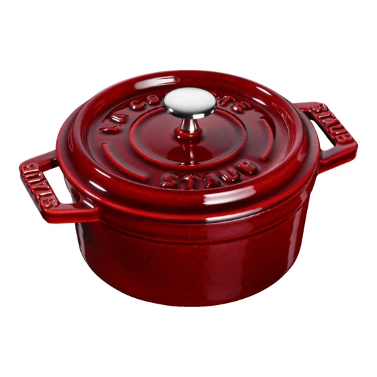 Staub La Cocotte | Mini Cocotte öntöttvas főzőedény 10 cm | gránátvörös | kerek | öntöttvas