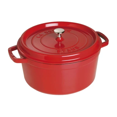 Staub La Cocotte | Cocotte öntöttvas főzőedény 30 cm | cherry | kerek | öntöttvas