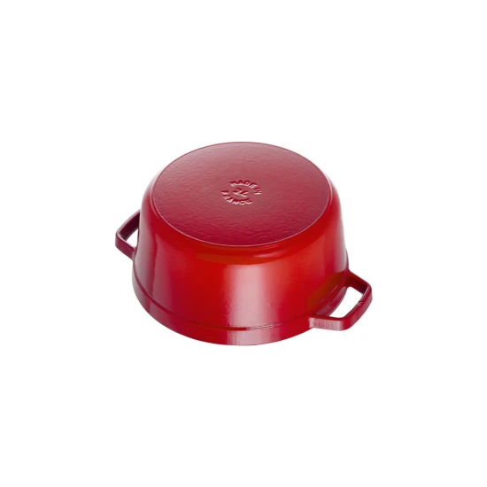 Staub La Cocotte | Cocotte öntöttvas főzőedény 30 cm | cherry | kerek | öntöttvas