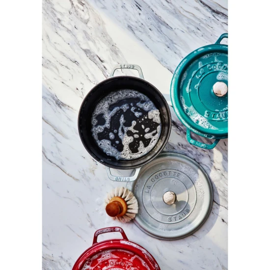 Staub La Cocotte | Cocotte öntöttvas főzőedény 30 cm | grafitszürke | kerek | öntöttvas