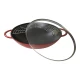Staub Specialties | Wok üvegfedővel 37 cm | kerek | öntöttvas | cherry
