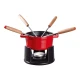 Staub Specialties | Mini- Fondü-szett 10 cm | kerek | öntöttvas | cherry