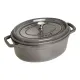 Staub öntöttvas edény | szürke | ovális 29 cm | 4,2l Staub öntöttvas edény | szürke | ovális 29 cm | 4,2l