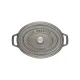 Staub öntöttvas edény | szürke | ovális 29 cm | 4,2l Staub öntöttvas edény | szürke | ovális 29 cm | 4,2l