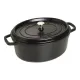 Staub öntöttvas edény | fekete | ovális 31 cm | 5,5l Staub öntöttvas edény | fekete | ovális 31 cm | 5,5l