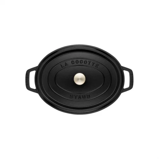 Staub öntöttvas edény | fekete | ovális 31 cm | 5,5l Staub öntöttvas edény | fekete | ovális 31 cm | 5,5l