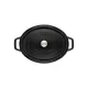 Staub öntöttvas edény | fekete | ovális 31 cm | 5,5l Staub öntöttvas edény | fekete | ovális 31 cm | 5,5l