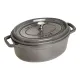 Staub öntöttvas edény | szürke | ovális 31 cm | 5,5l Staub öntöttvas edény | szürke | ovális 31 cm | 5,5l