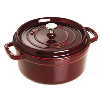 Staub öntöttvas edény| grenadine | kerek 26 cm | 5,25l