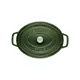 Staub öntöttvas edény | zöld | ovális 29 cm | 4,2l