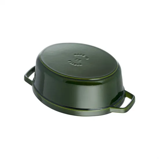 Staub öntöttvas edény | zöld | ovális 29 cm | 4,2l