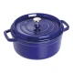 Staub La Cocotte | Cocotte öntöttvas főzőedény 22 cm | sötétkék | kerek | öntöttvas