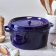 Staub La Cocotte | Cocotte öntöttvas főzőedény 24 cm | sötétkék | kerek | öntöttvas