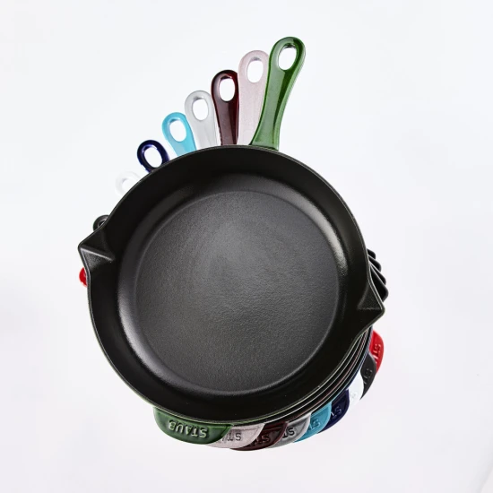 Staub Pans | serpenyő 26 cm | öntöttvas | grafitszürke | kerek