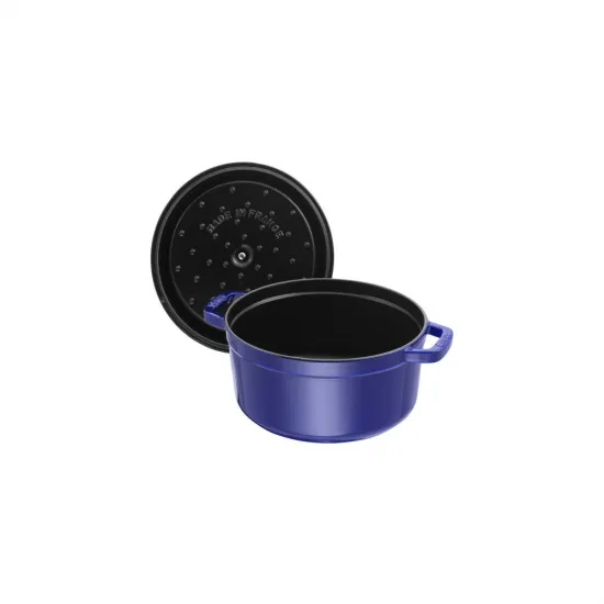 Staub öntöttvas edény| sötétkék | kerek 26 cm | 5,25l Staub öntöttvas edény| sötétkék | kerek 26 cm | 5,25l